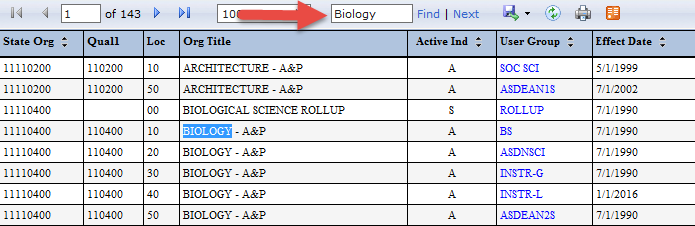 SQL Reports - Find