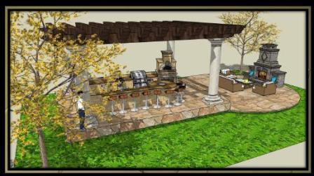 Perdomo - Outdoor Kitchen Rendering