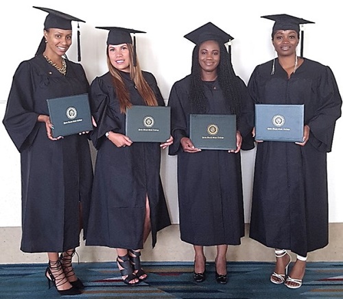 Pictured (left to right) are: Sabrina Adolphin, Merly Collins, Nichola Griffiths-Butts, and Marlena Smart. 