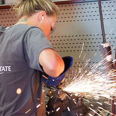 PBSC student welding